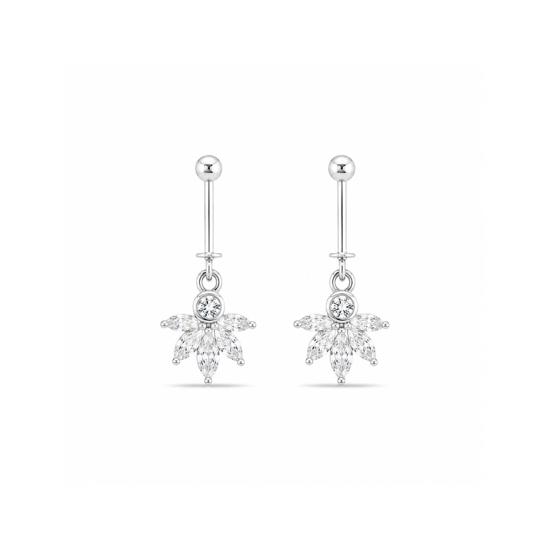 Celestial Bloom Sterling Silver Bugadi