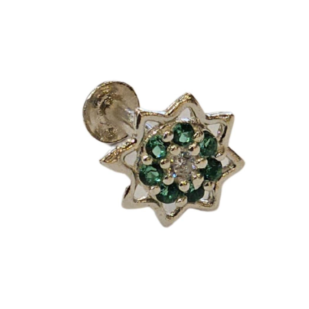 Designer Silver Nosepin – Crafted for the Modern Woman