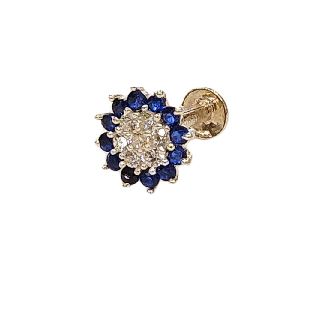 Blossom Beauty Silver Flower Nosepin