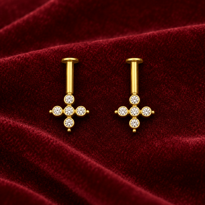 Golden Crystal Cross Bugadi