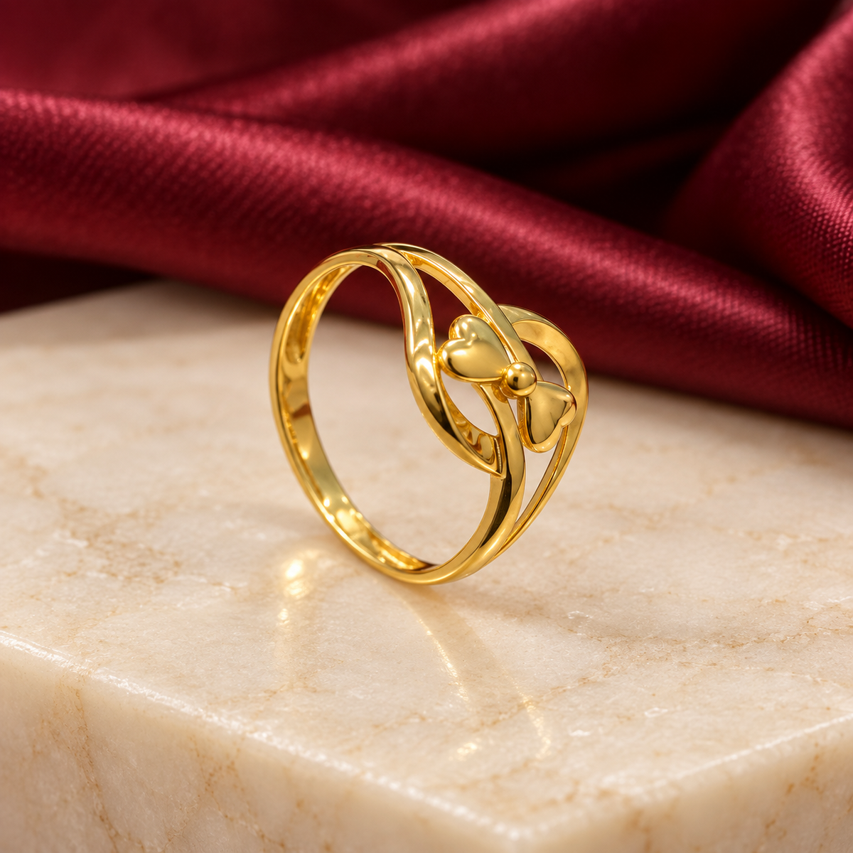 9K Gold Harmony Ring Size 12