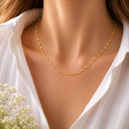 9K Gold Disco Chain 2.380 Gram