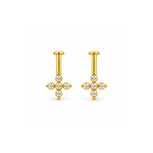 Golden Crystal Cross Bugadi