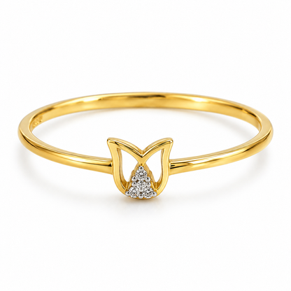 9K Gold Charm Ring Size 11