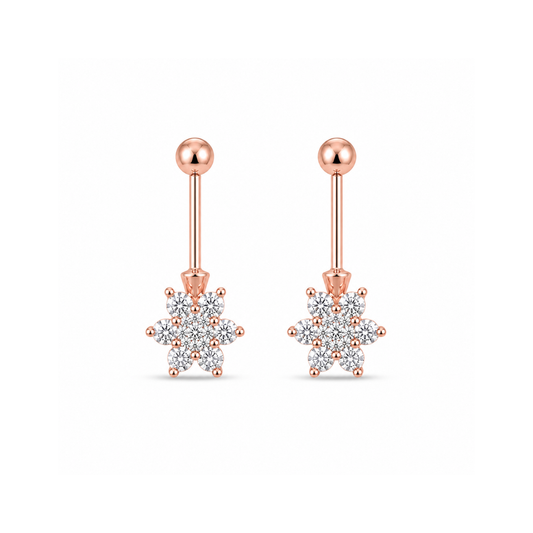 Rose Blossom Sterling Silver Bugadi