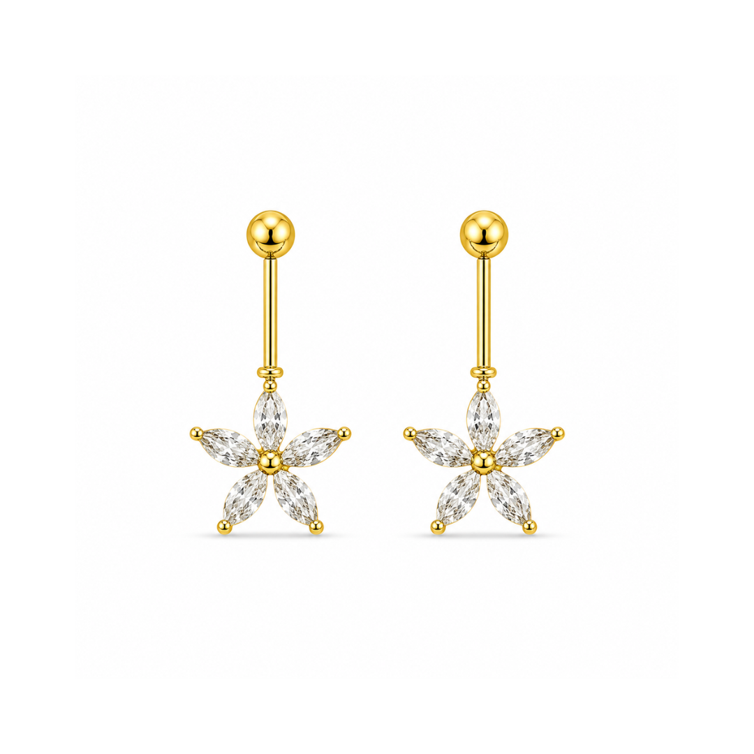 Golden Daisy Sterling Silver Bugadi