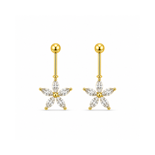 Golden Daisy Sterling Silver Bugadi