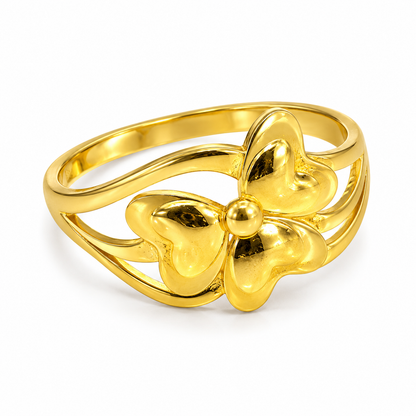 9K Gold Petal Ring Size 16