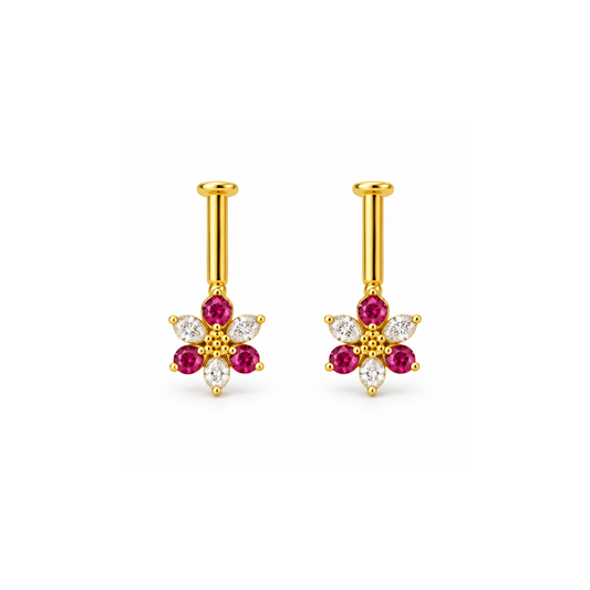Ruby CrystaL Golden Bugadi
