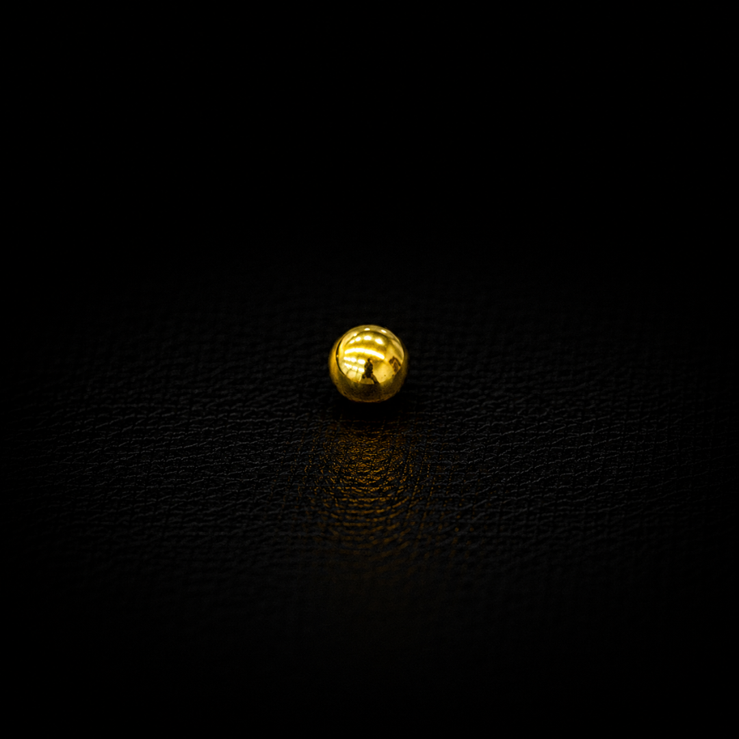 Classic Golden Ball Gold-Plated Silver Nosepin