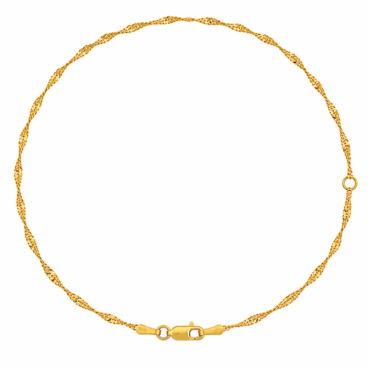 9K Gold Disco Chain 2.380 Gram