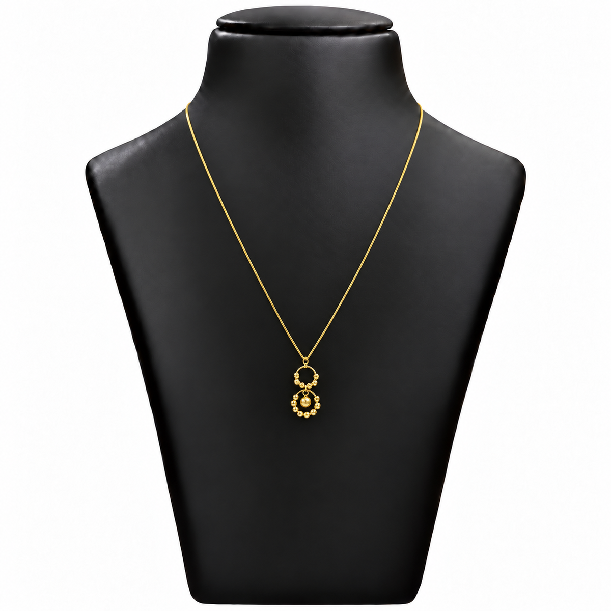 18K Gold Seven Ball Minimal Chain