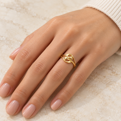 9K Gold Harmony Ring Size 12