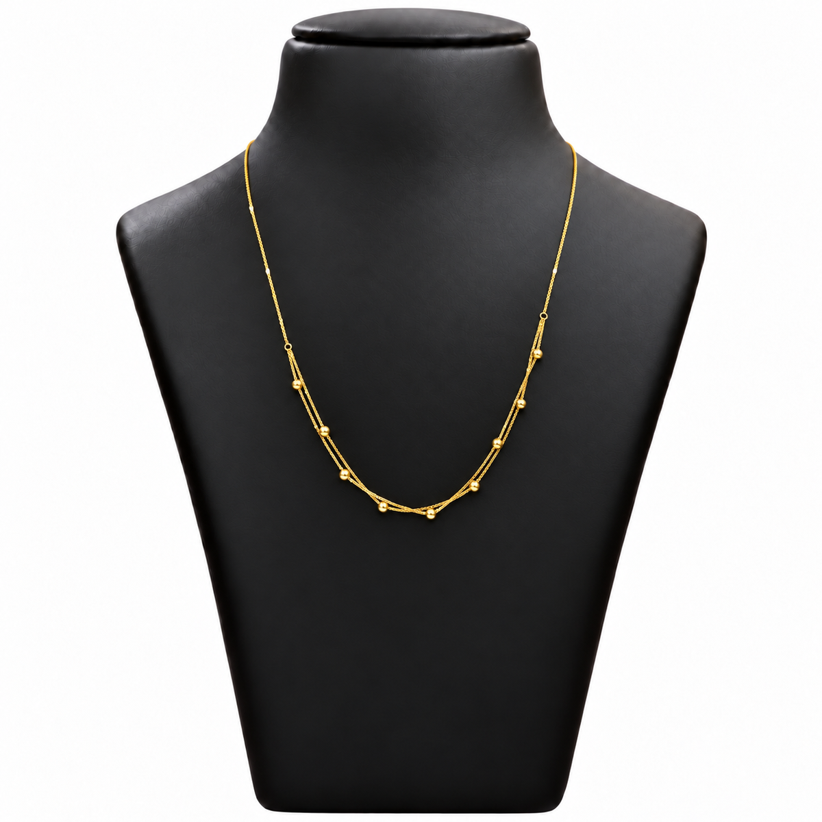 18K Gold Layered Ball Chain – 18 Inch