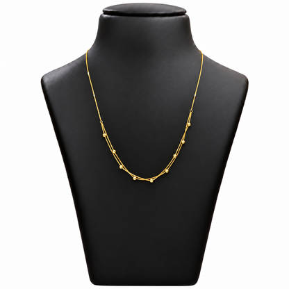 18K Gold Layered Ball Chain – 18 Inch