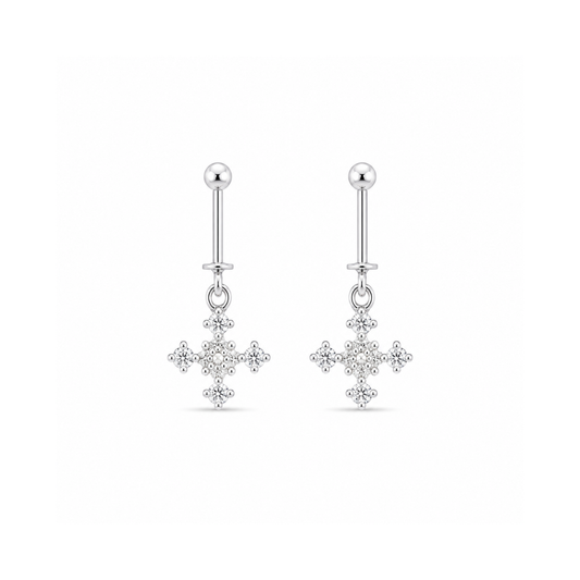 Floral Spark Sterling Silver Bugadi