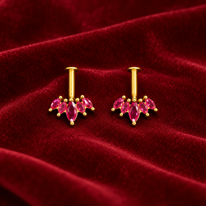 Ruby Petal Golden Bugadi