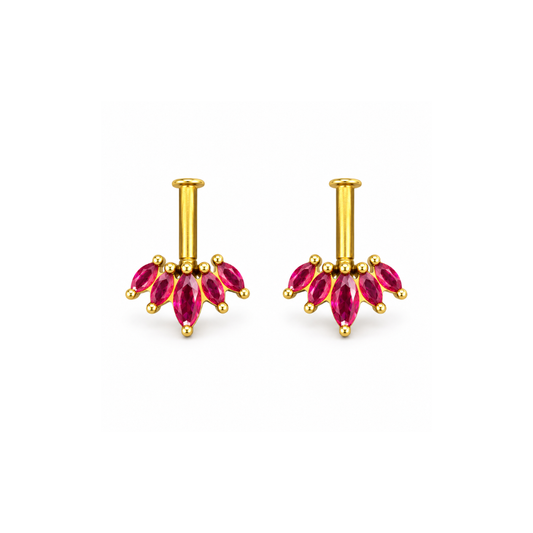 Ruby Petal Golden Bugadi