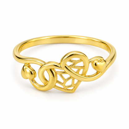 9K Gold Harmony Ring Size 14