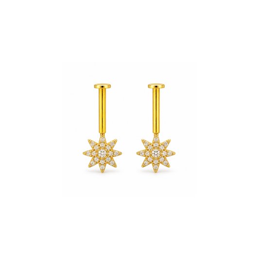 Crystal Starburst Golden Bugadi