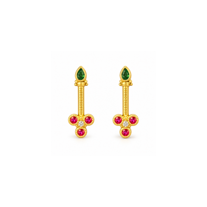 Emerald Ruby Trinity Golden Bugadi