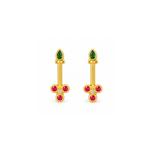 Emerald Ruby Trinity Golden Bugadi