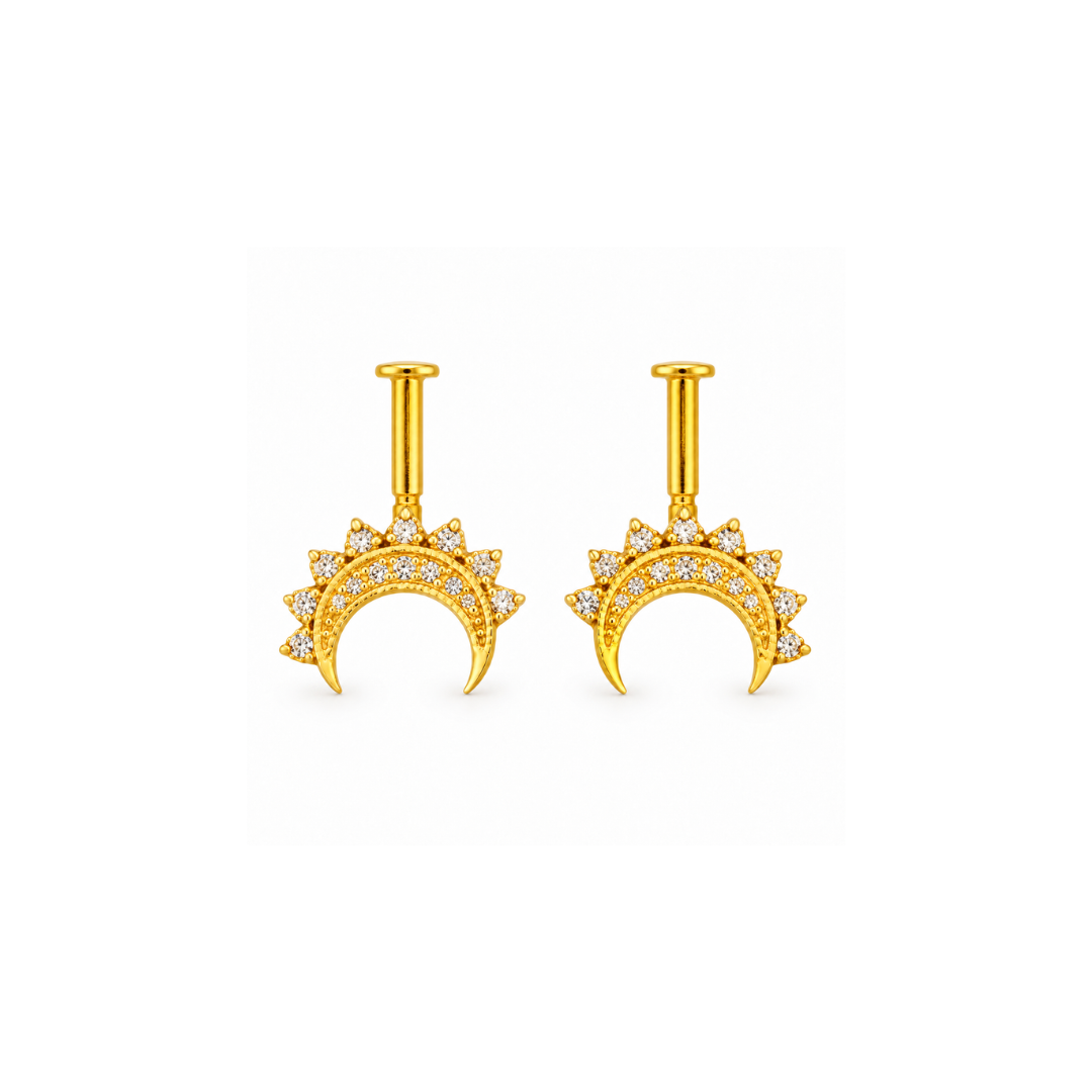 Crystal Crescent Golden Bugadi