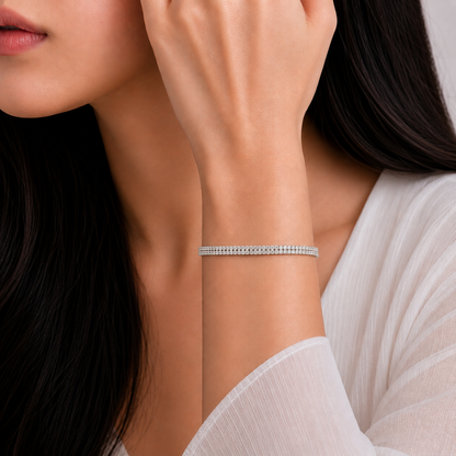 Eternal Shine 92.5 Sterling Silver Tennis Bracelet