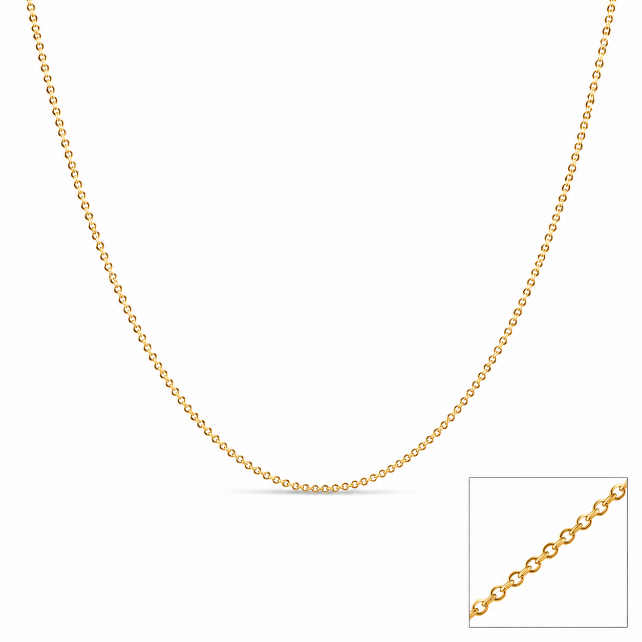 9K Gold Minnal Kanni Chain 0.860 Gram