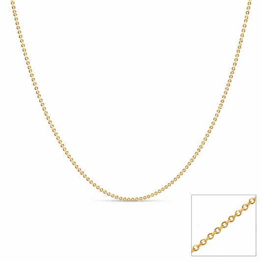 9K Gold Minnal Kanni Chain 0.860 Gram