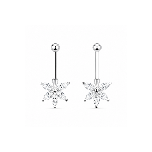 Snow Blossom Sterling Silver Bugadi