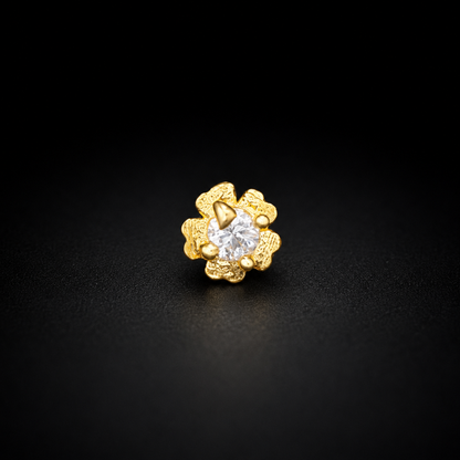 Blossom Golden Silver NosePin