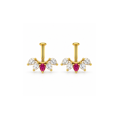 Ruby Blossom Golden Bugadi