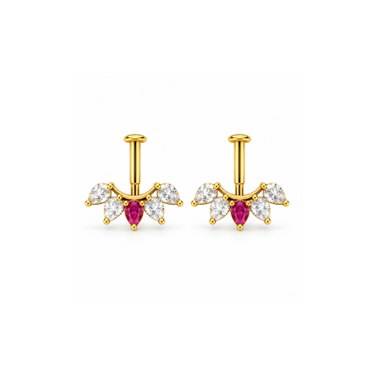 Ruby Blossom Golden Bugadi