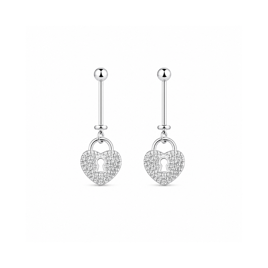 Heart Lock Silver Bugadi