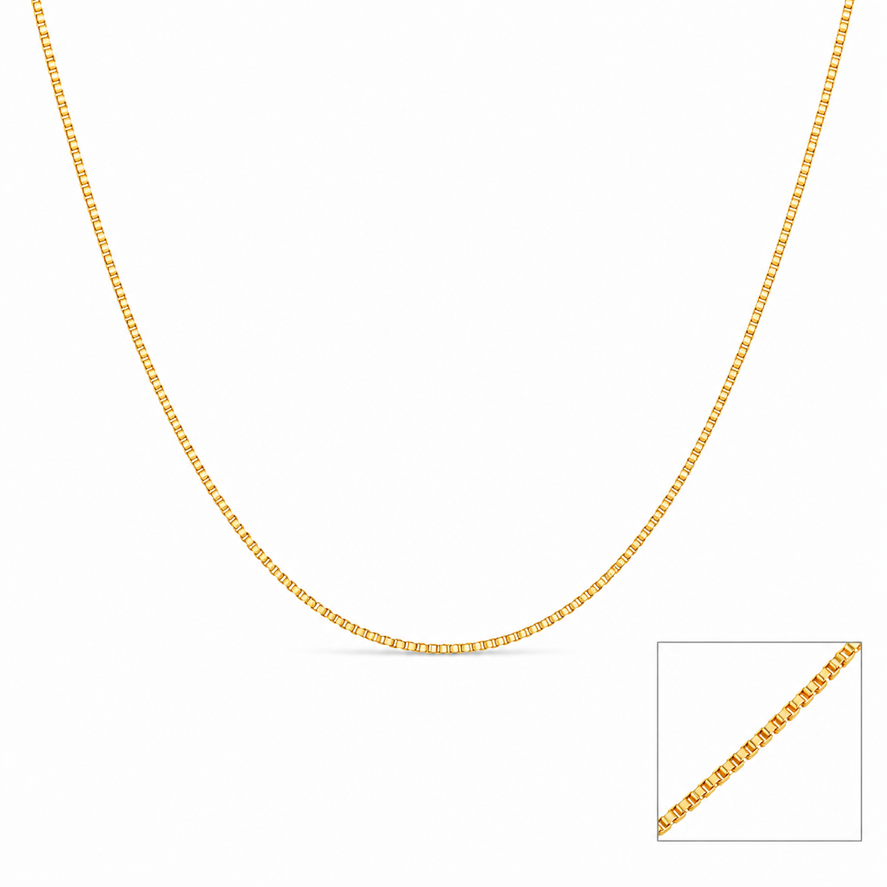 9K GOLD BOX CHAIN 1.210 GRAM