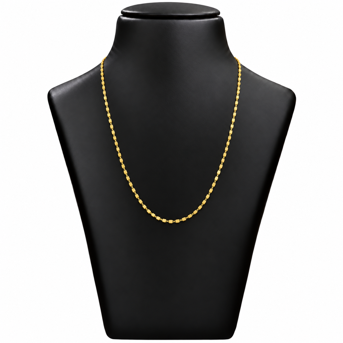 18K Gold Rectangular Link Chain
