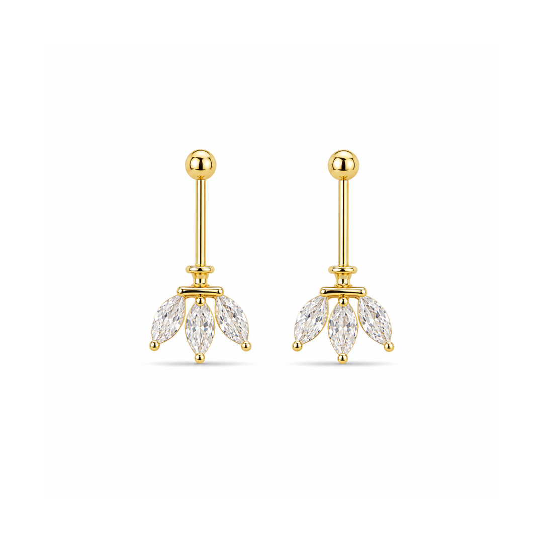 Golden Petal Sterling Silver Bugadi