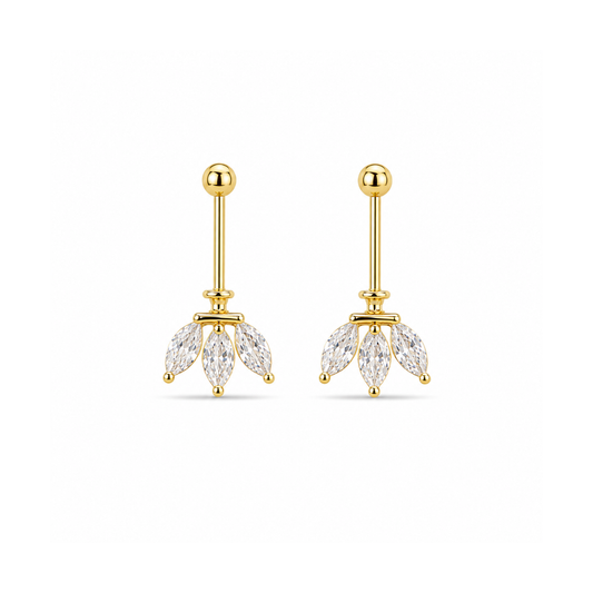 Golden Petal Sterling Silver Bugadi