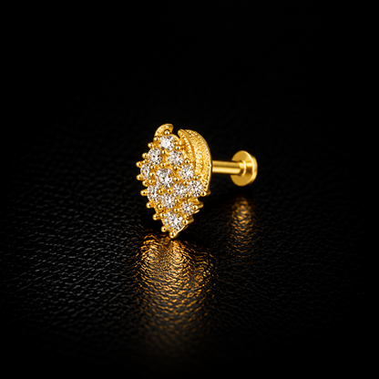 Chandrika Golden Silver NosePin