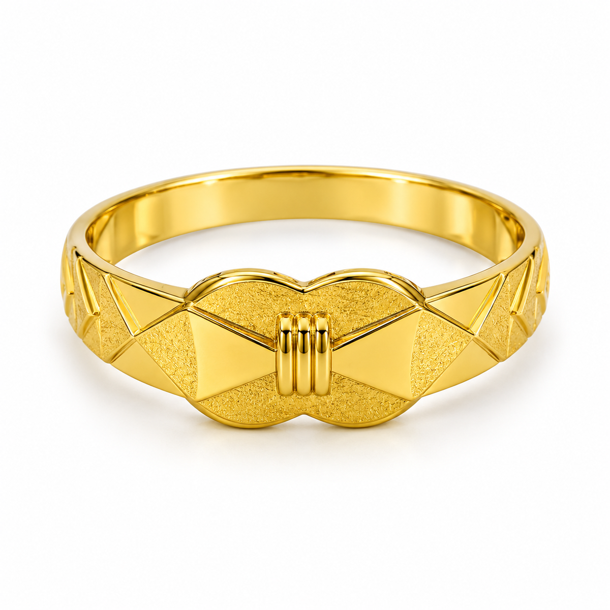 9K Gold Design Ring Size 21