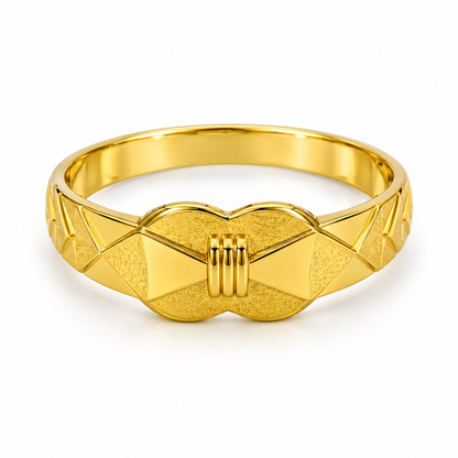 9K Gold Design Ring Size 21