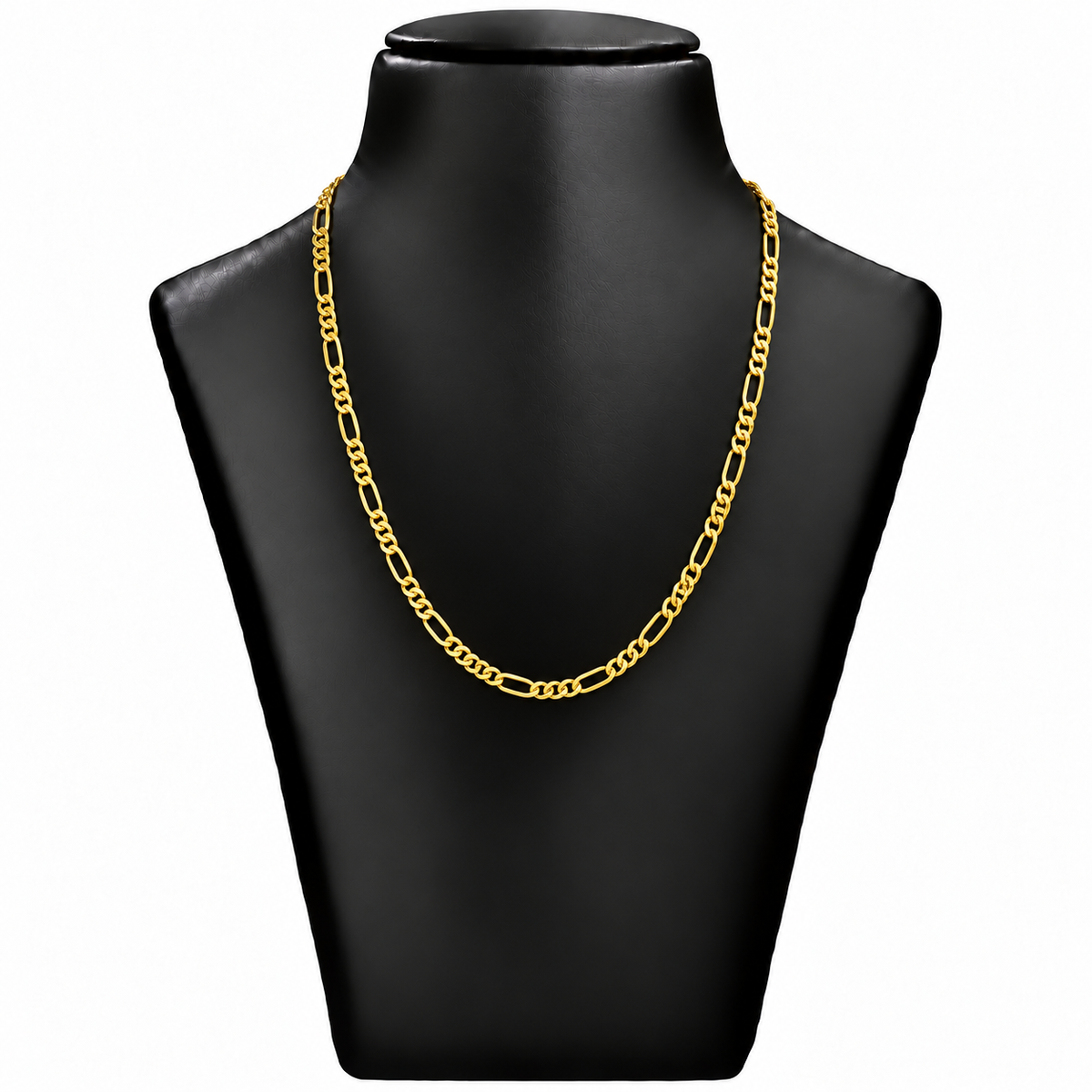 18K Gold Alternating Paperclip Link Chain