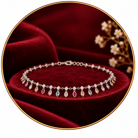 9K Anklets