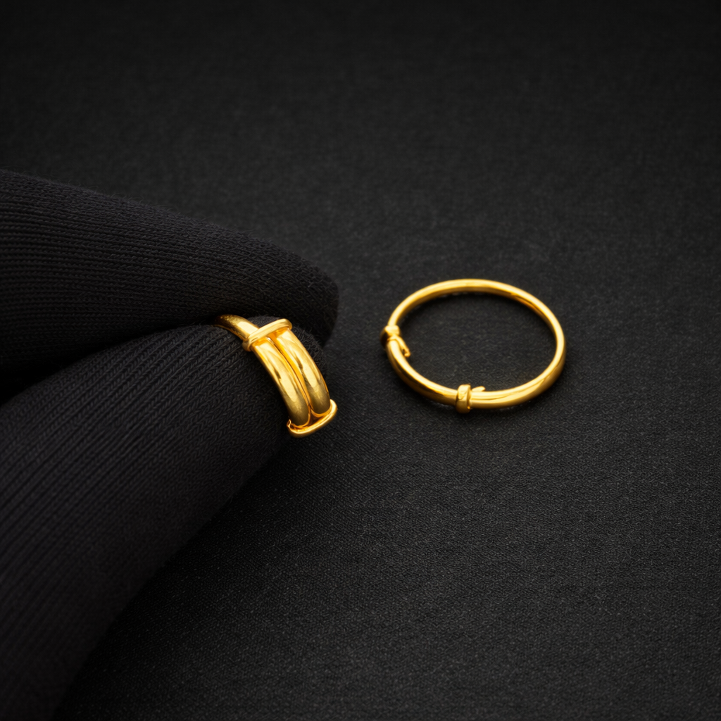 Golden Orbit Toe Ring