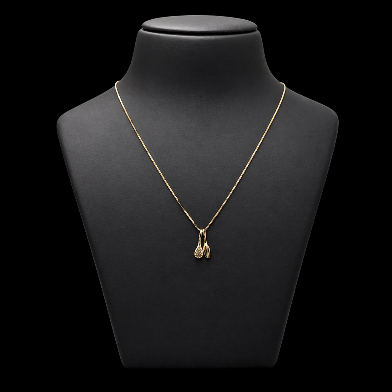 Twin Whisper Drop Silver Necklace
