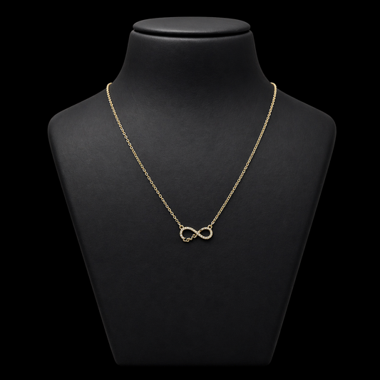 Infinity Heart Silver Necklace