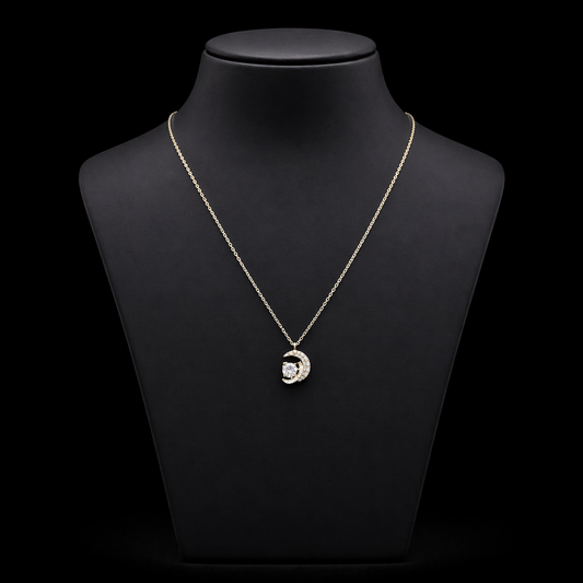 Luna Embrace Silver Necklace