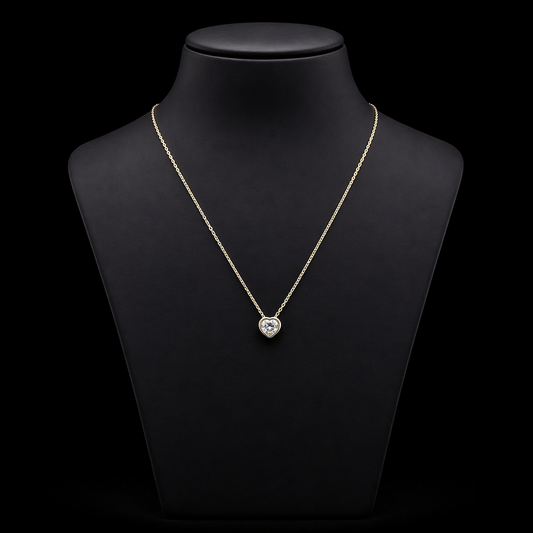 Starlace Heart Silver Necklace