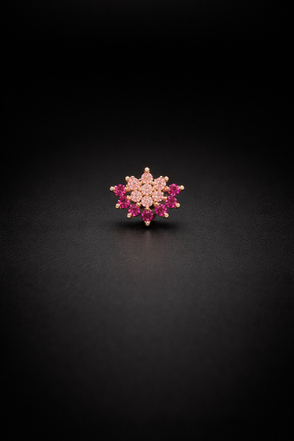 Rosé Starburst Silver Nosepin